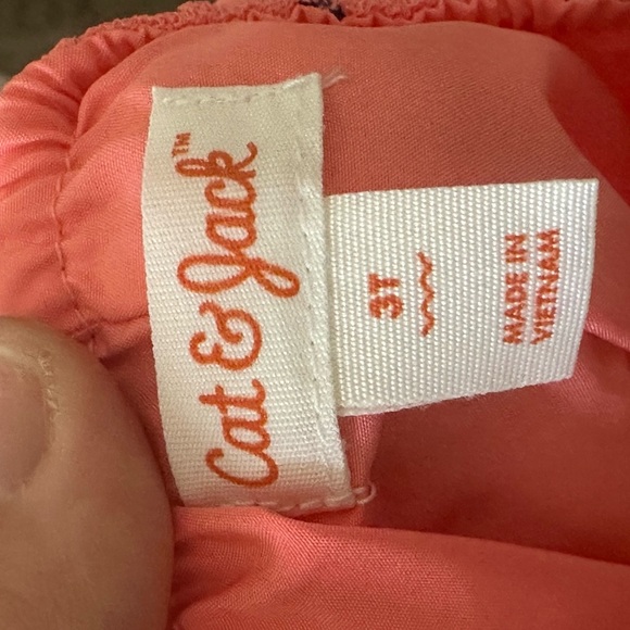 Cat & Jack Pink Tiered Sundress Sleeveless Star Dress Size 3T - Picture 4 of 5